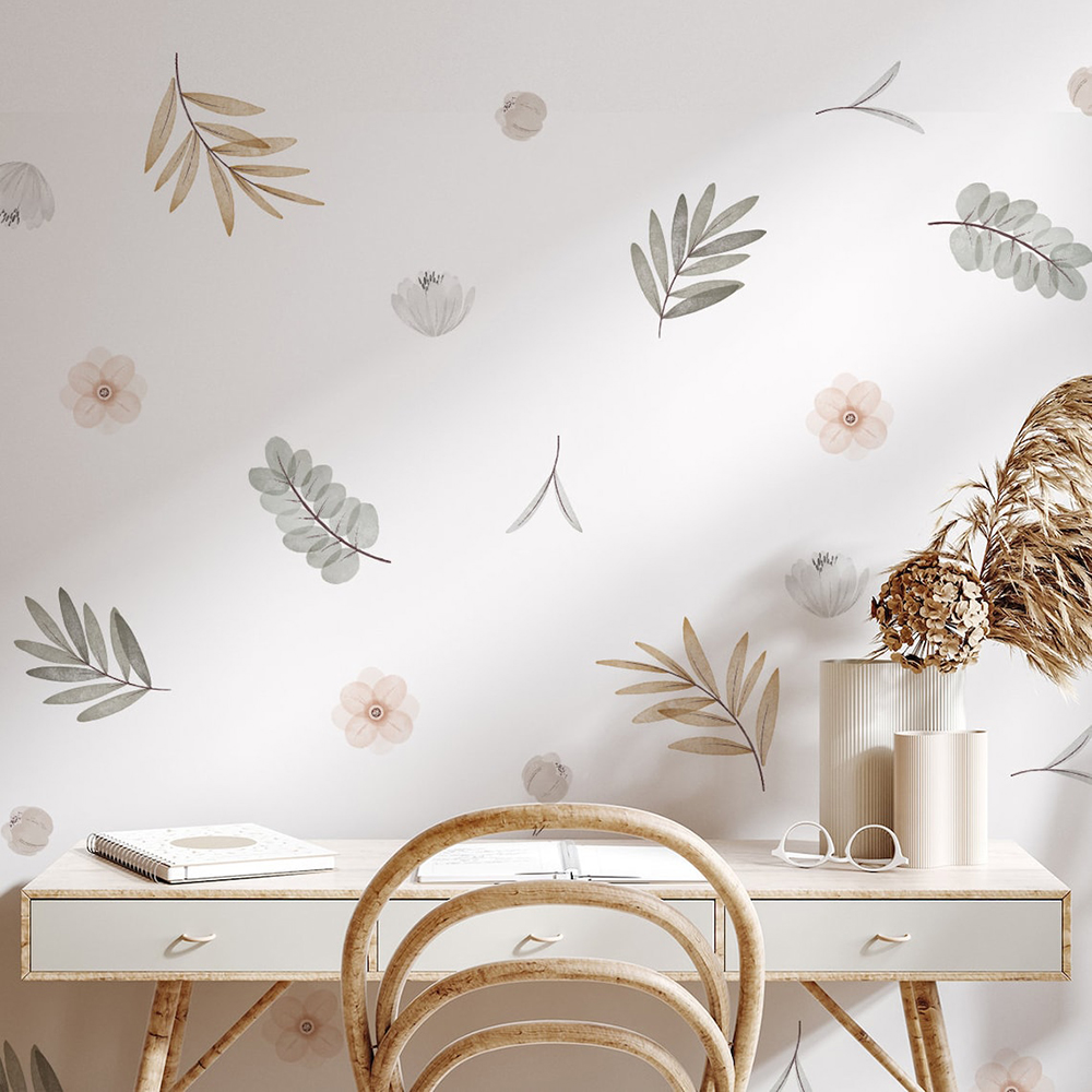 Boho Leaves Botanical DIY Nakl – Baby Nursery Decor Girl recenzja i cena