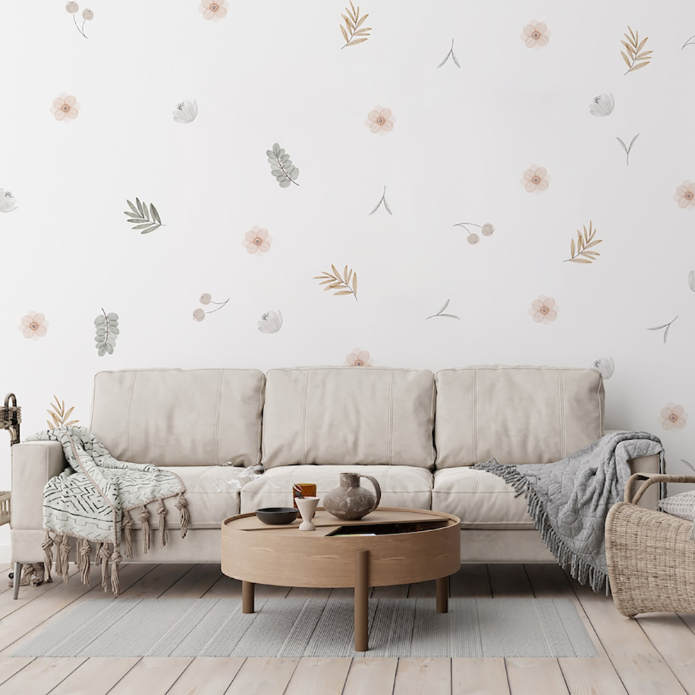 Boho Leaves Botanical DIY Nakl – Baby Nursery Decor Girl recenzja i cena